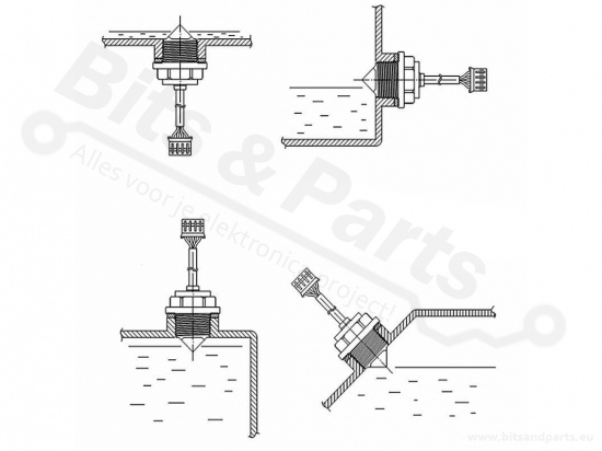 Water level sensor optical analogue